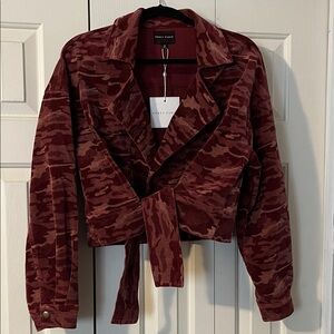 Honey Punch Camouflage Utility Jacket